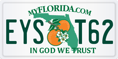 FL license plate EYST62