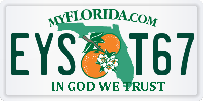 FL license plate EYST67