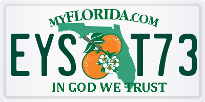 FL license plate EYST73