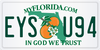 FL license plate EYSU94