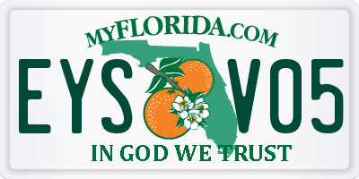 FL license plate EYSV05