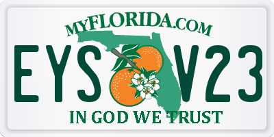 FL license plate EYSV23