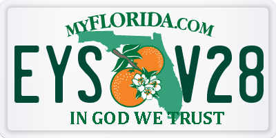 FL license plate EYSV28