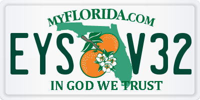 FL license plate EYSV32