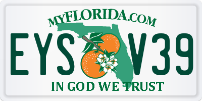 FL license plate EYSV39
