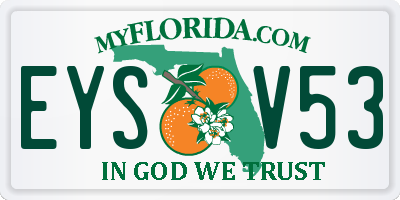 FL license plate EYSV53