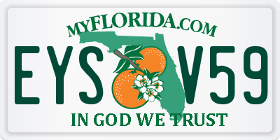 FL license plate EYSV59