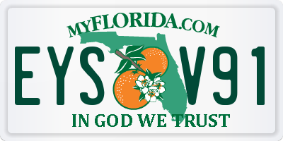 FL license plate EYSV91