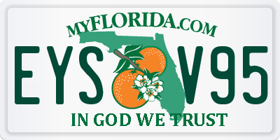 FL license plate EYSV95