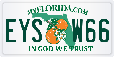 FL license plate EYSW66