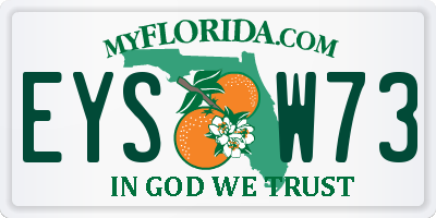 FL license plate EYSW73