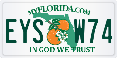 FL license plate EYSW74