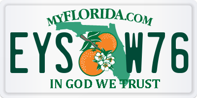 FL license plate EYSW76