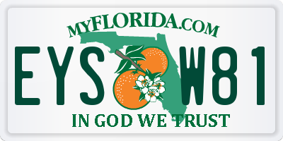 FL license plate EYSW81