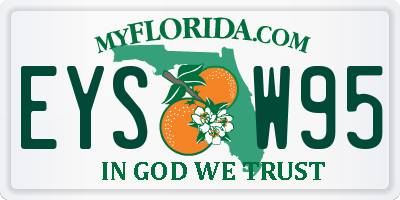 FL license plate EYSW95