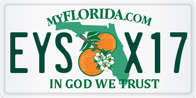 FL license plate EYSX17