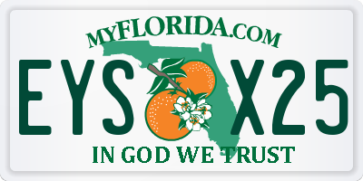 FL license plate EYSX25