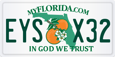 FL license plate EYSX32
