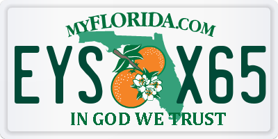 FL license plate EYSX65