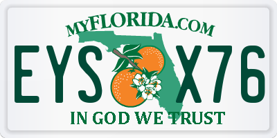FL license plate EYSX76