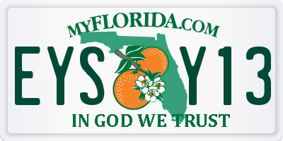 FL license plate EYSY13