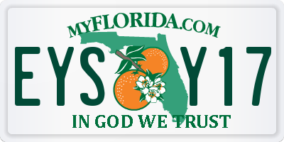 FL license plate EYSY17