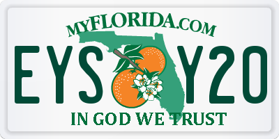 FL license plate EYSY20