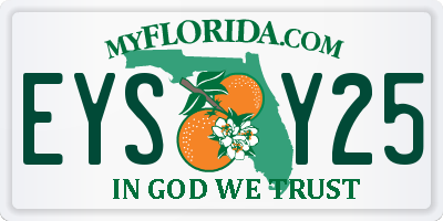FL license plate EYSY25