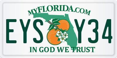 FL license plate EYSY34