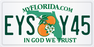 FL license plate EYSY45
