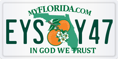 FL license plate EYSY47
