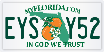 FL license plate EYSY52