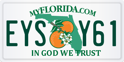 FL license plate EYSY61