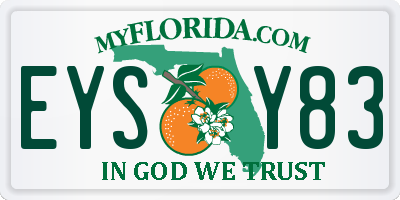 FL license plate EYSY83