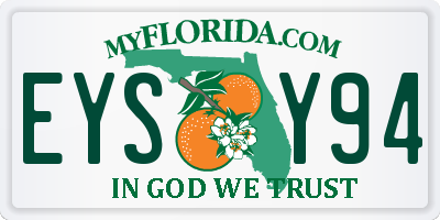 FL license plate EYSY94