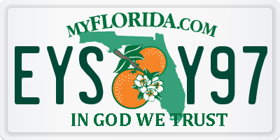 FL license plate EYSY97