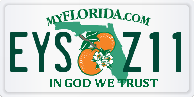 FL license plate EYSZ11