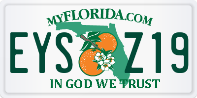 FL license plate EYSZ19