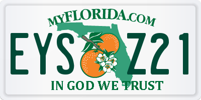 FL license plate EYSZ21