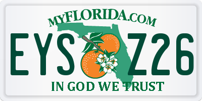 FL license plate EYSZ26
