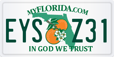 FL license plate EYSZ31