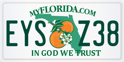 FL license plate EYSZ38