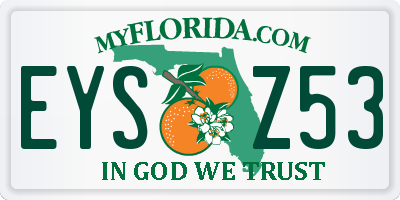 FL license plate EYSZ53