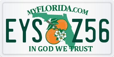 FL license plate EYSZ56