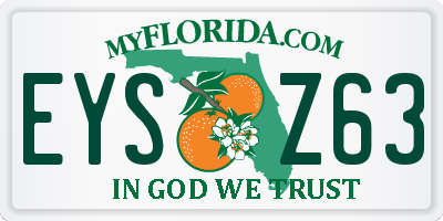 FL license plate EYSZ63