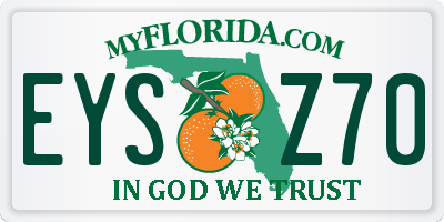 FL license plate EYSZ70