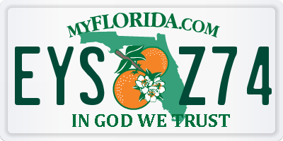 FL license plate EYSZ74