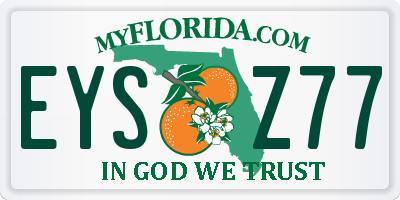 FL license plate EYSZ77