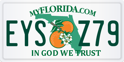 FL license plate EYSZ79