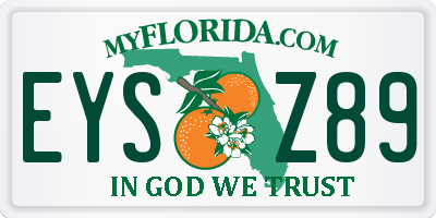 FL license plate EYSZ89